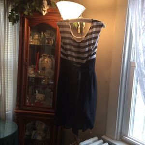 Black & white party dress